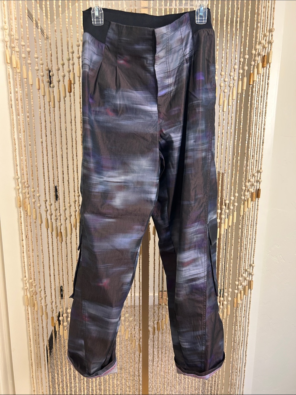 FP Movement Mesmorize Me Black and Purple Brush-Effect Cargo pants - Picture 15 of 16